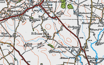 Old map of Silton in 1919