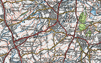 Old map of Silver End in 1921