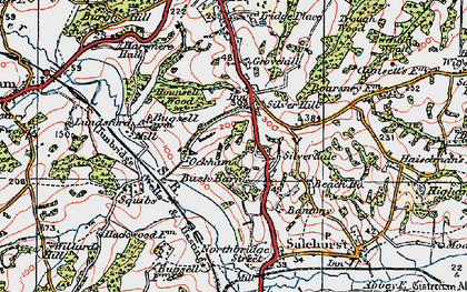 Old map of Silver Hill in 1921