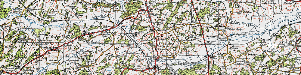 Old map of Bush Barn in 1921