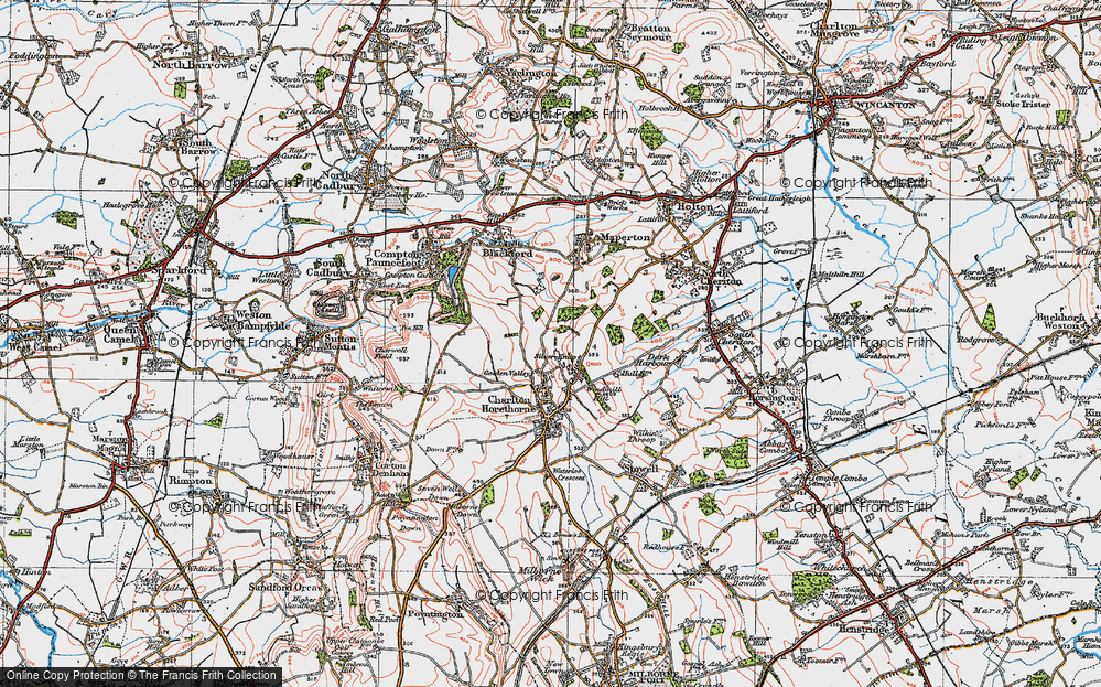 Old Map of Silver Knap, 1919 in 1919