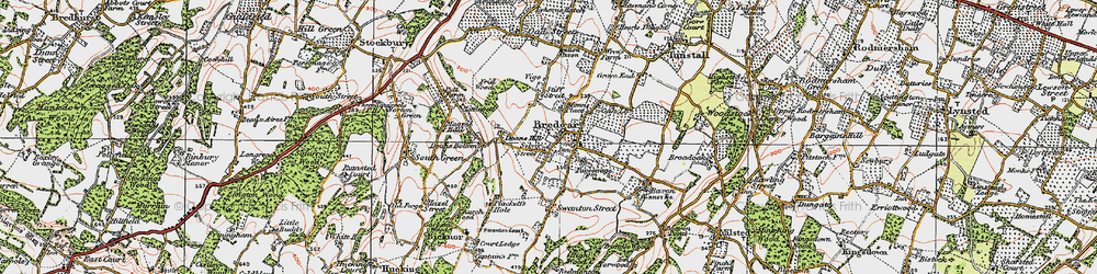 Old map of Silver Street in 1921