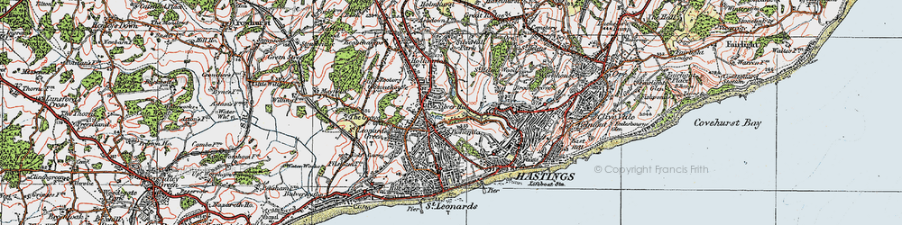 Old map of Silverhill in 1921