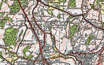 Old map of Silverhill Park in 1921