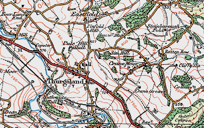 Old map of Sim Hill in 1924