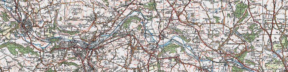 Old map of Simpson Green in 1925