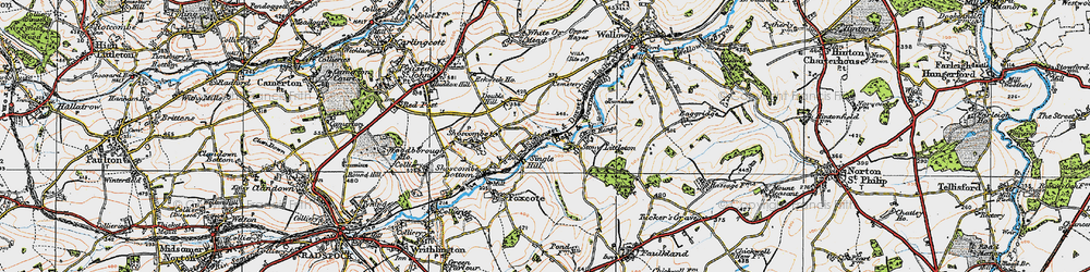 Old map of Single Hill in 1919