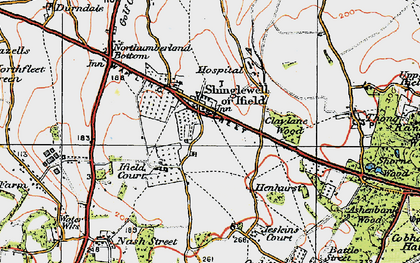 Old map of Singlewell in 1920