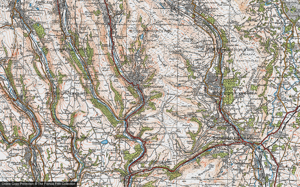 Old Map of Six Bells, 1919 in 1919