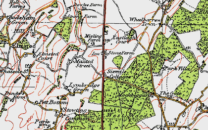 Old map of Sixmile in 1920