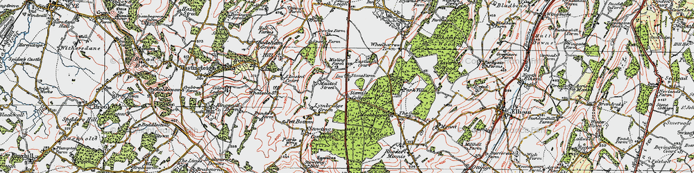 Old map of Sixmile in 1920