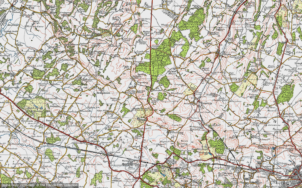 Old Map of Skeete, 1920 in 1920