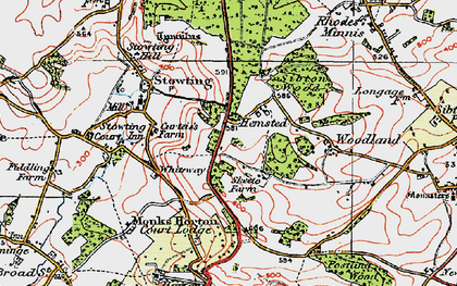 Old map of Skeete in 1920