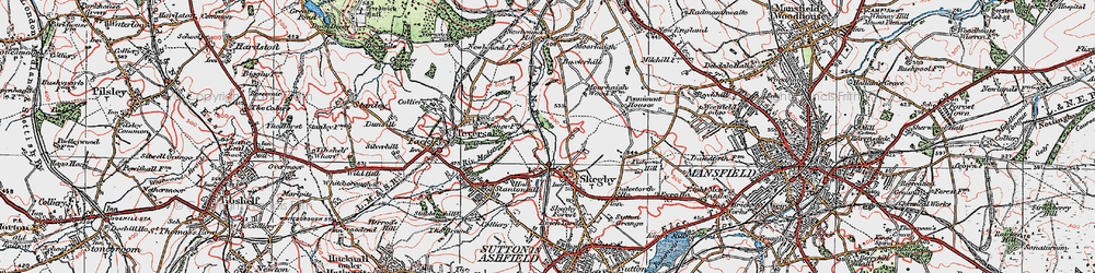 Old map of Baxterhill in 1923