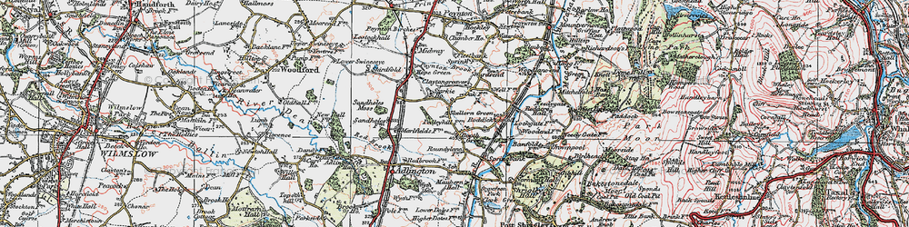 Old map of Skellorn Green in 1923