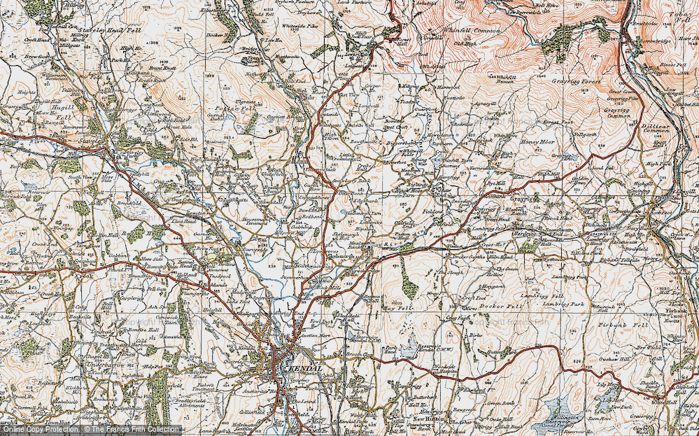 Old Map of Skelsmergh Tarn, 1925 in 1925