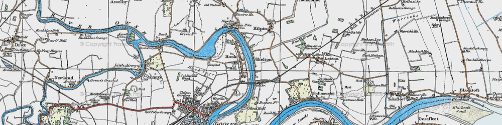 Old map of Skelton in 1924