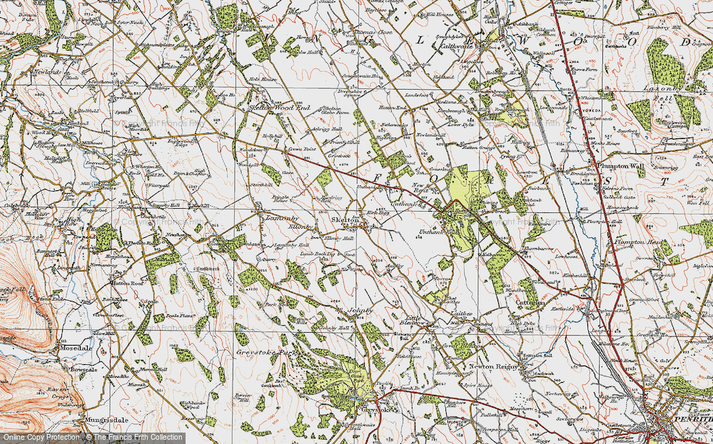 Old Map of Skelton, 1925 in 1925