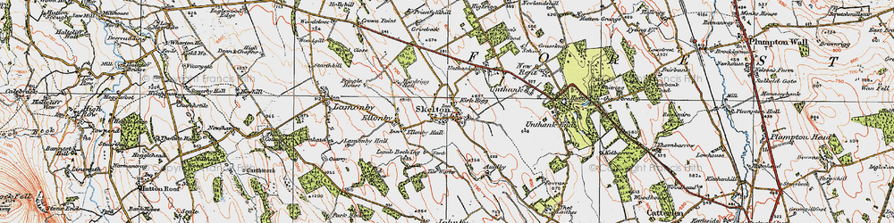 Old map of Skelton in 1925