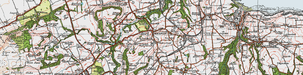 Old map of Skelton in 1925