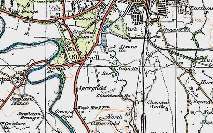 Old map of Skerne Park in 1925