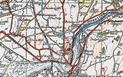 Old map of Skerton in 1924