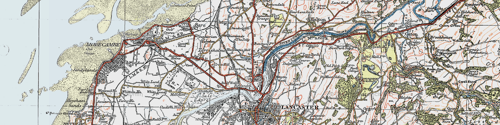 Old map of Skerton in 1924