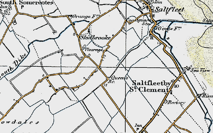 Old map of Skidbrooke in 1923