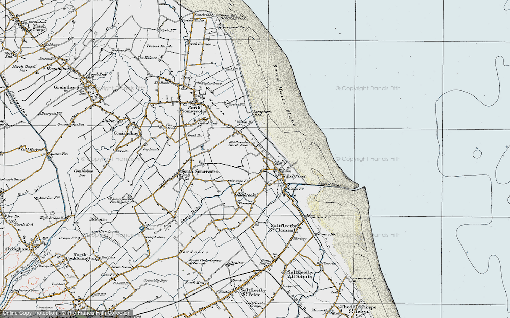 Old Map of Skidbrooke North End, 1923 in 1923