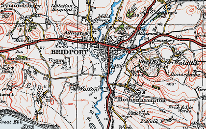Old map of Skilling in 1919