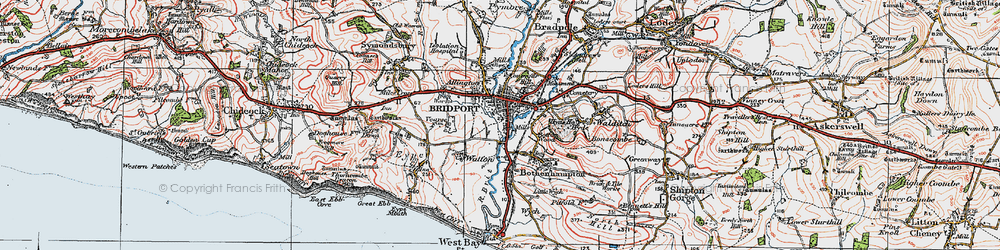 Old map of Skilling in 1919