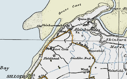 Old map of Grune Point in 1925