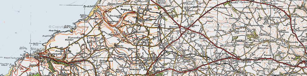 Old map of Skinner's Bottom in 1919