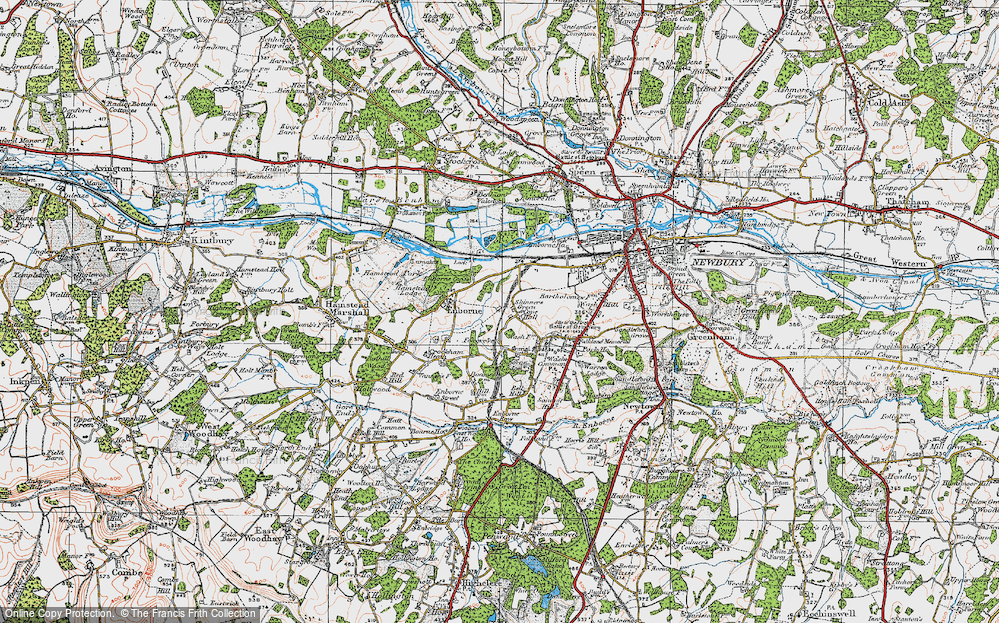 Old Map of Skinners Green, 1919 in 1919