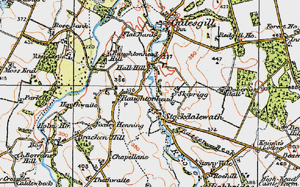 Old map of Skiprigg in 1925