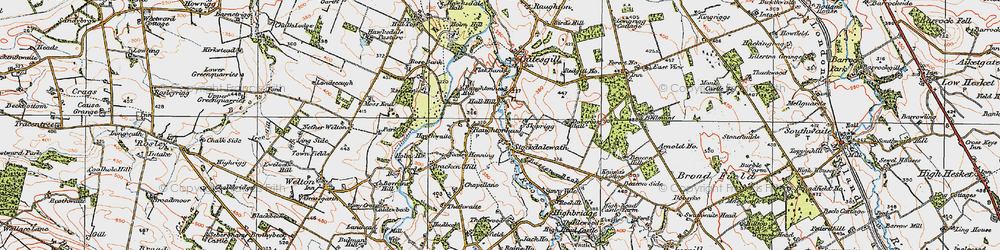 Old map of Skiprigg in 1925