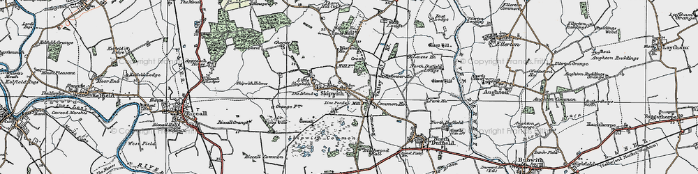Old map of Skipwith in 1924