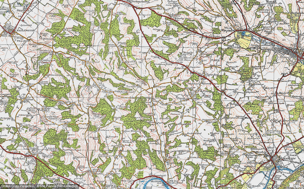 Old Map of Skirmett, 1919 in 1919