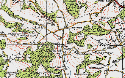 Old map of Skirmett in 1919