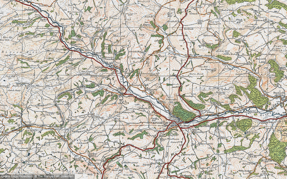 Old Map of Skyborry Green, 1920 in 1920