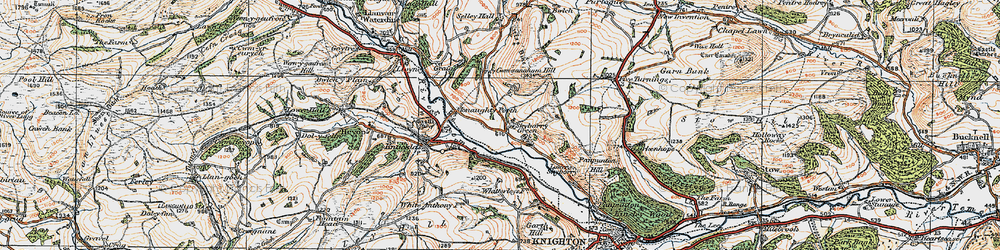 Old map of Skyborry Green in 1920