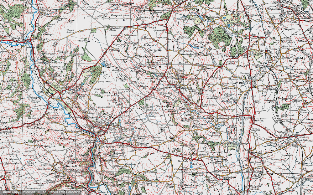 Old Map of Slack, 1923 in 1923