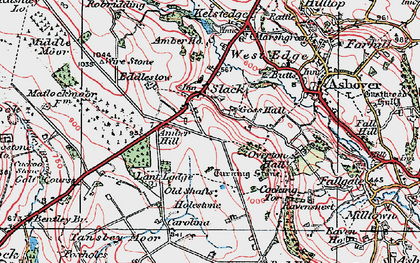 Old map of Slack in 1923