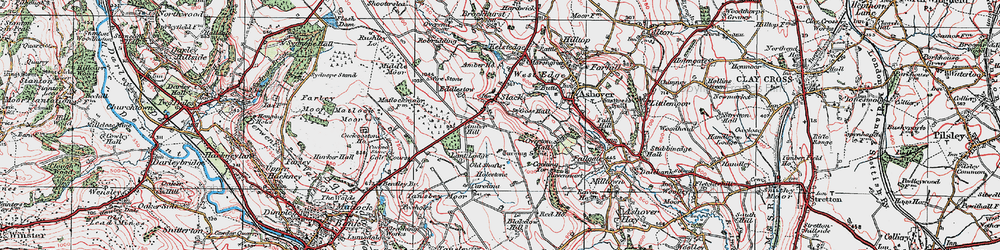 Old map of Slack in 1923