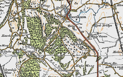 Old map of Slack Head in 1925