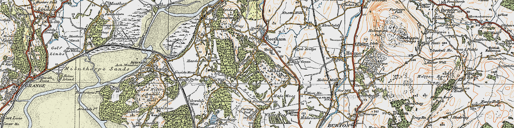 Old map of Slack Head in 1925