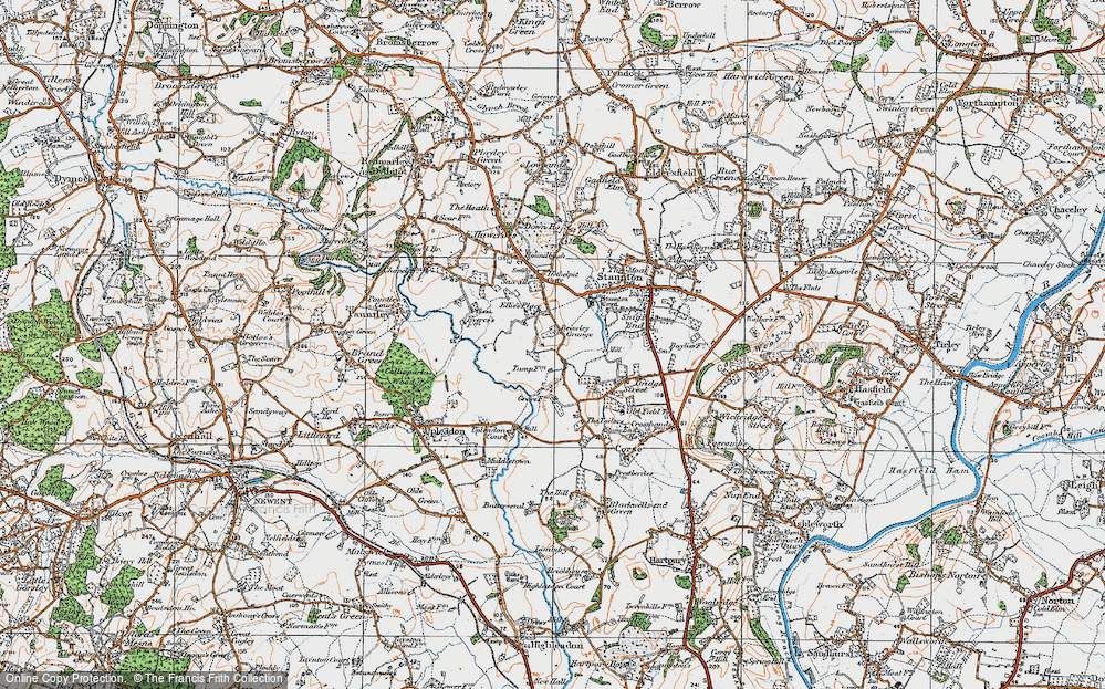 Old Map of Sladbrook, 1919 in 1919