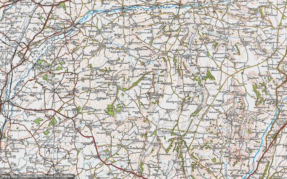 Old Map of Slade, 1919 in 1919