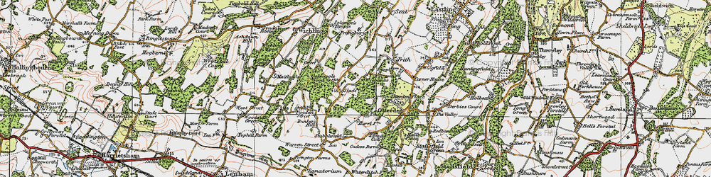 Old map of Slade in 1921