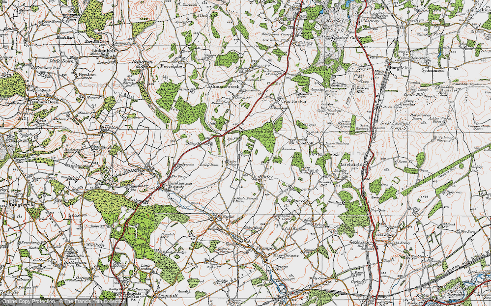 Old Map of Sladen Green, 1919 in 1919